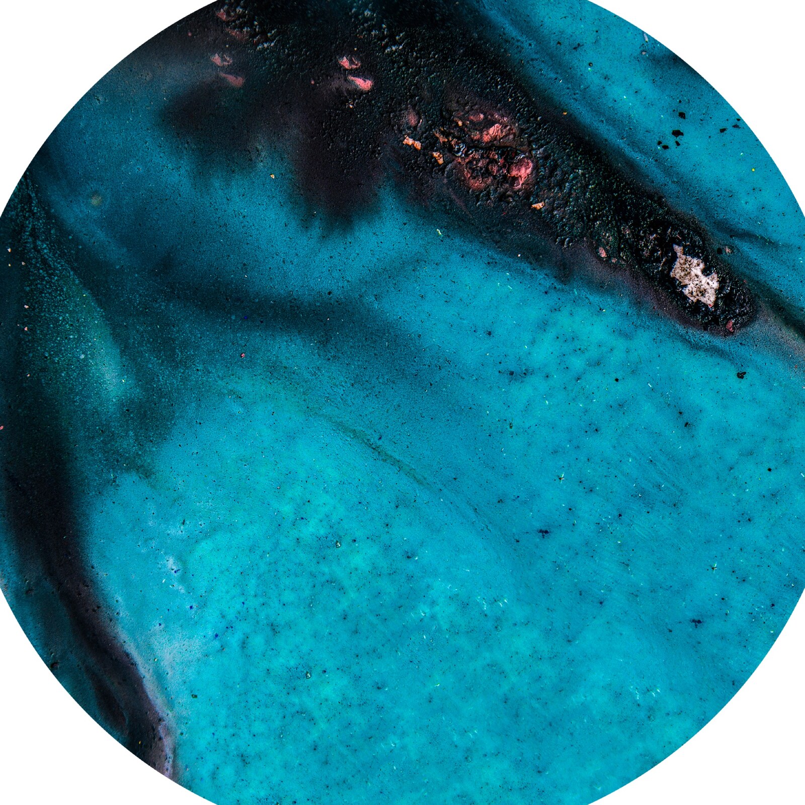 MAR — œuvre d'art murale en aluminium aux teintes aquatiques, collection KROMA